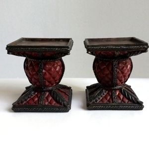 2 VINTAGE CANDLE HOLDER